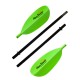 Aquabound Manta Ray Fiberglass 4pc Snap Button Paddle - NEW REDESIGNED SHAPE