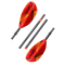 Aquabound Whiskey Fiberglass 4pc LAM-LOK Posi-Lok Paddle