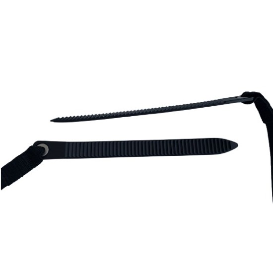 Dagger Whitewater Contour Backband - Black with Ratchet Straps