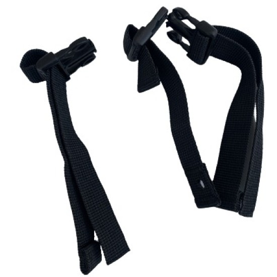 Dagger Whitewater Contour Backband - Black with Ratchet Straps