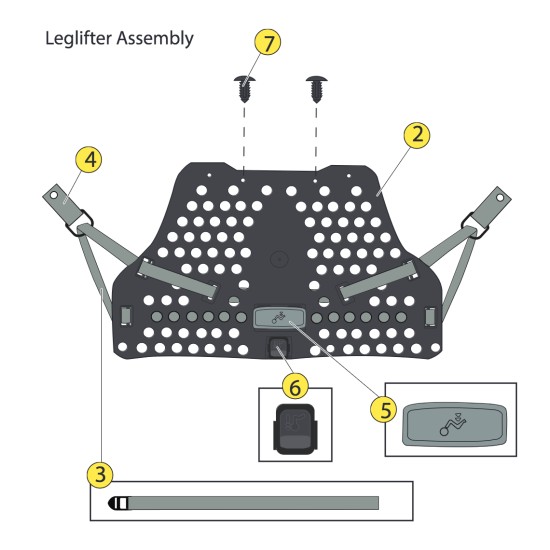 Phase 3 Airpro Leglifter STRAP Grey - Wilderness Systems 