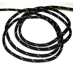 Reflective Black Deck Line Cord - 6m of 6mm