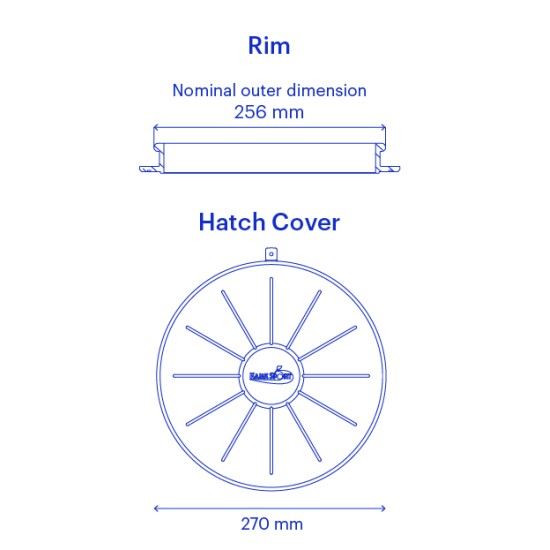 Kajak Sport Hatch Covers Original Round 10, 15, 20, 24