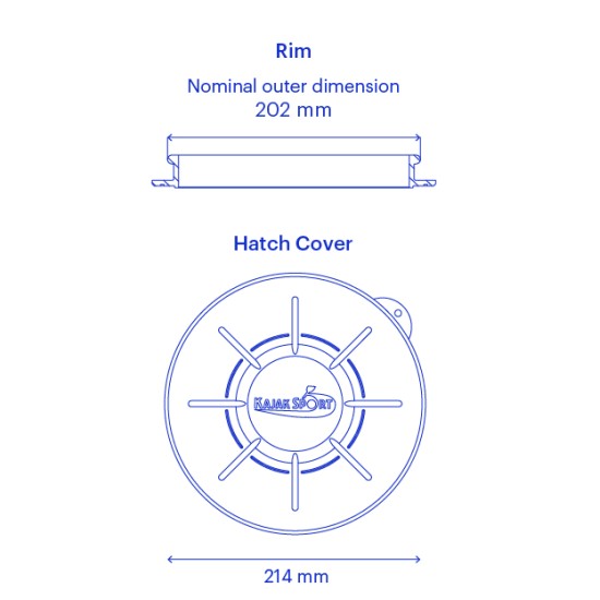 Valley Round & Oval Hatch Cover replacements by Kajak Sport